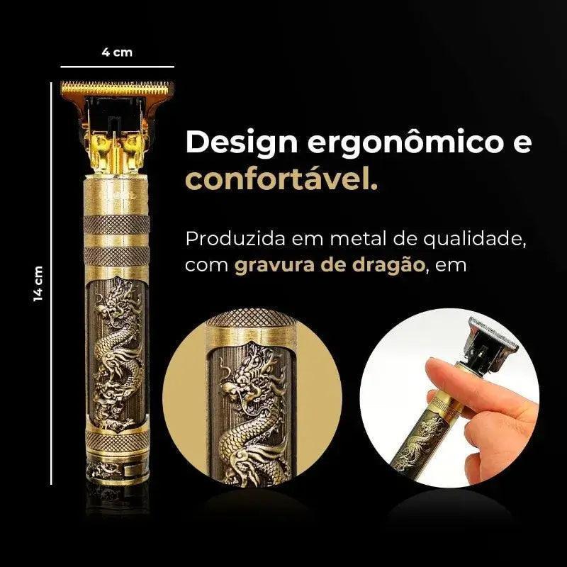 Maquina de Cortar Cabelo e fazer Barba acabamento profissional/ DRAGÃO