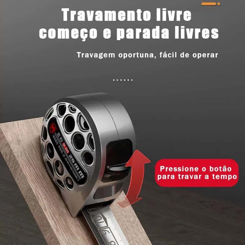 Fita Métrica Aço Premium Carpintaria 5M/7M Régua Métrica Alta Precisão