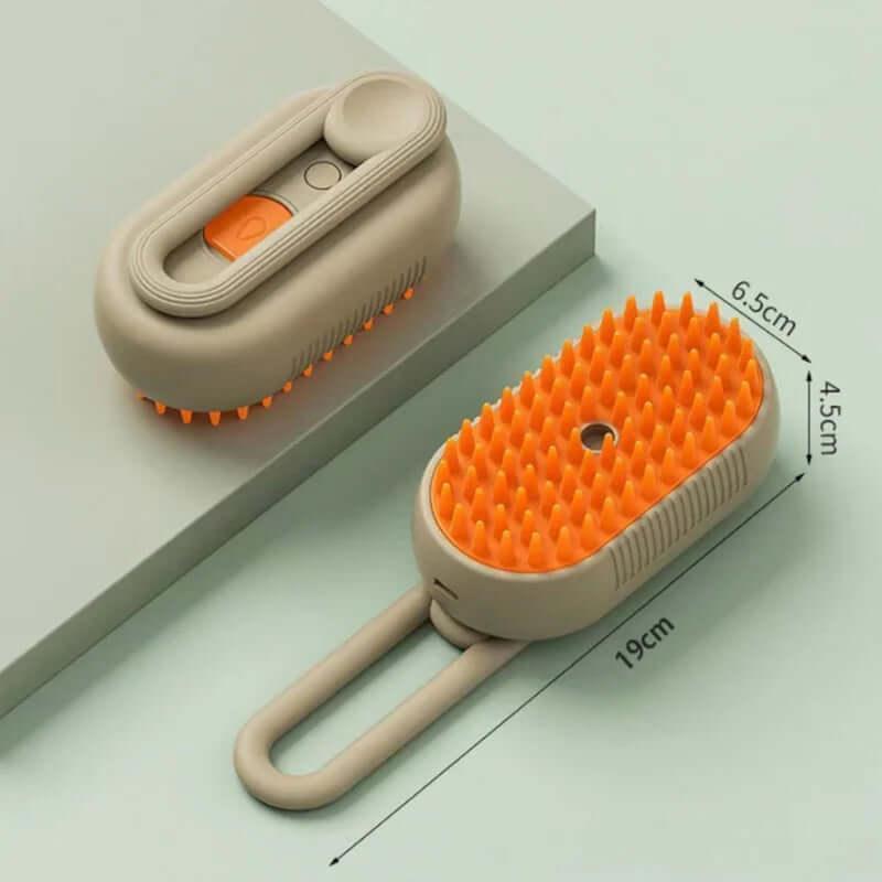 Escova elétrica para pelo de cães e gatos, escova a vapor para massagem de animais de estimação, remoção de pelos