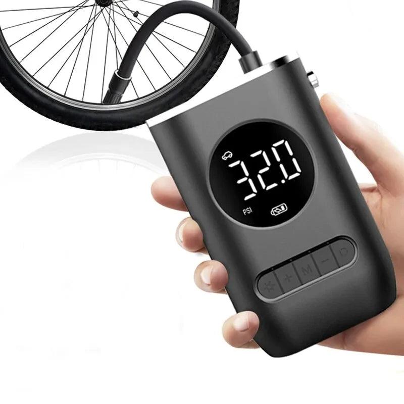 Mini Compressor Bomba de Ar Digital Elétrico Portátil e Multifuncional ideal para Pneus Bolas e Mais