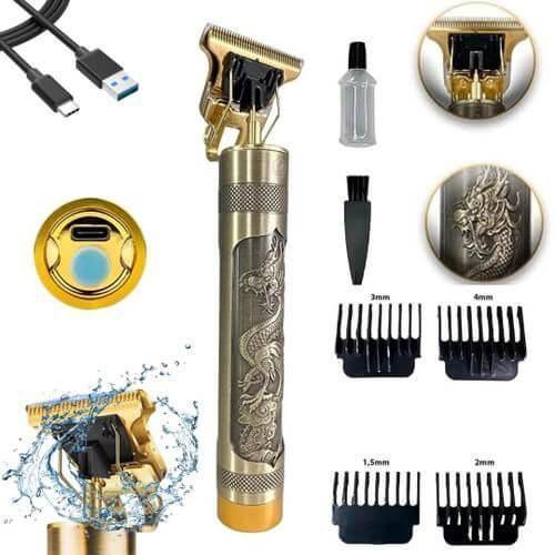 Maquina de Cortar Cabelo e fazer Barba acabamento profissional/ DRAGÃO