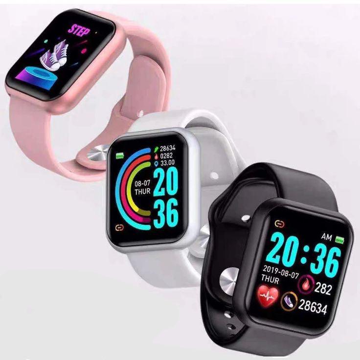 D20 pro relógio inteligente y68 bluetooth rastreador de fitness esportes relógio monitor freqüência cardíaca pressão