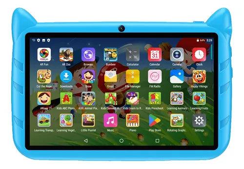 BDF Tablet com Câmera Dupla para Crianças, Android 13, 4GB de RAM, 64GB ROM, Expansão de 1TB, 5G WiFi, 4000mAh, 7 Polegadas