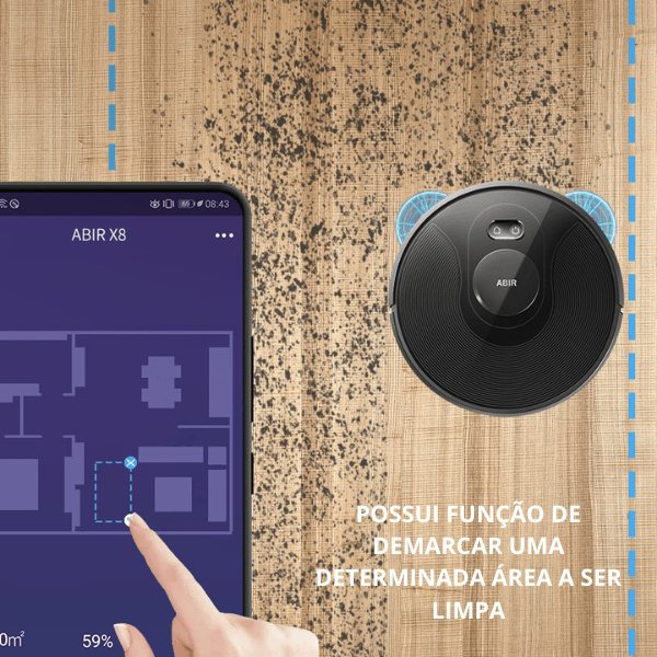 Robô Aspirador De Pó Abir X8